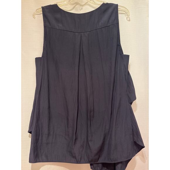 ULLA JOHNSON Gray Sleeveless Asymmetric V Neck Tunic Top 6 - Picture 2 of 5